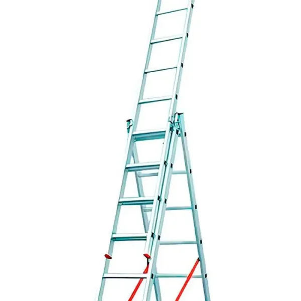 Escada Extensiva Tripla de Alumínio - 11x3 Degraus BTF - Imagem 3