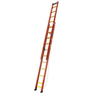 Escada de Fibra Extensiva Profissional Robusta BTF 31 degraus - 5,10 / 9,30m