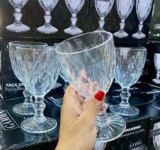 Jogo Com 6 Taças Diamond Transparente Gamma - 340ml - Imagem 2